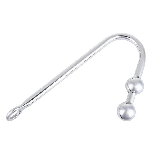Anal Hooks Pleasurable Hook Two Balls Stainless Anal Steel 4417 0118